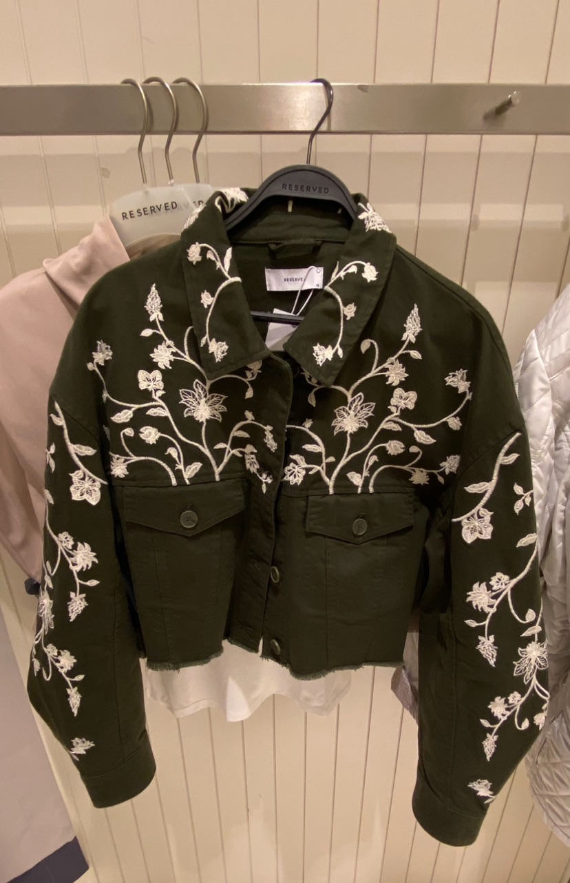 Little “go-to” denim embroidered&nbsp;jacket